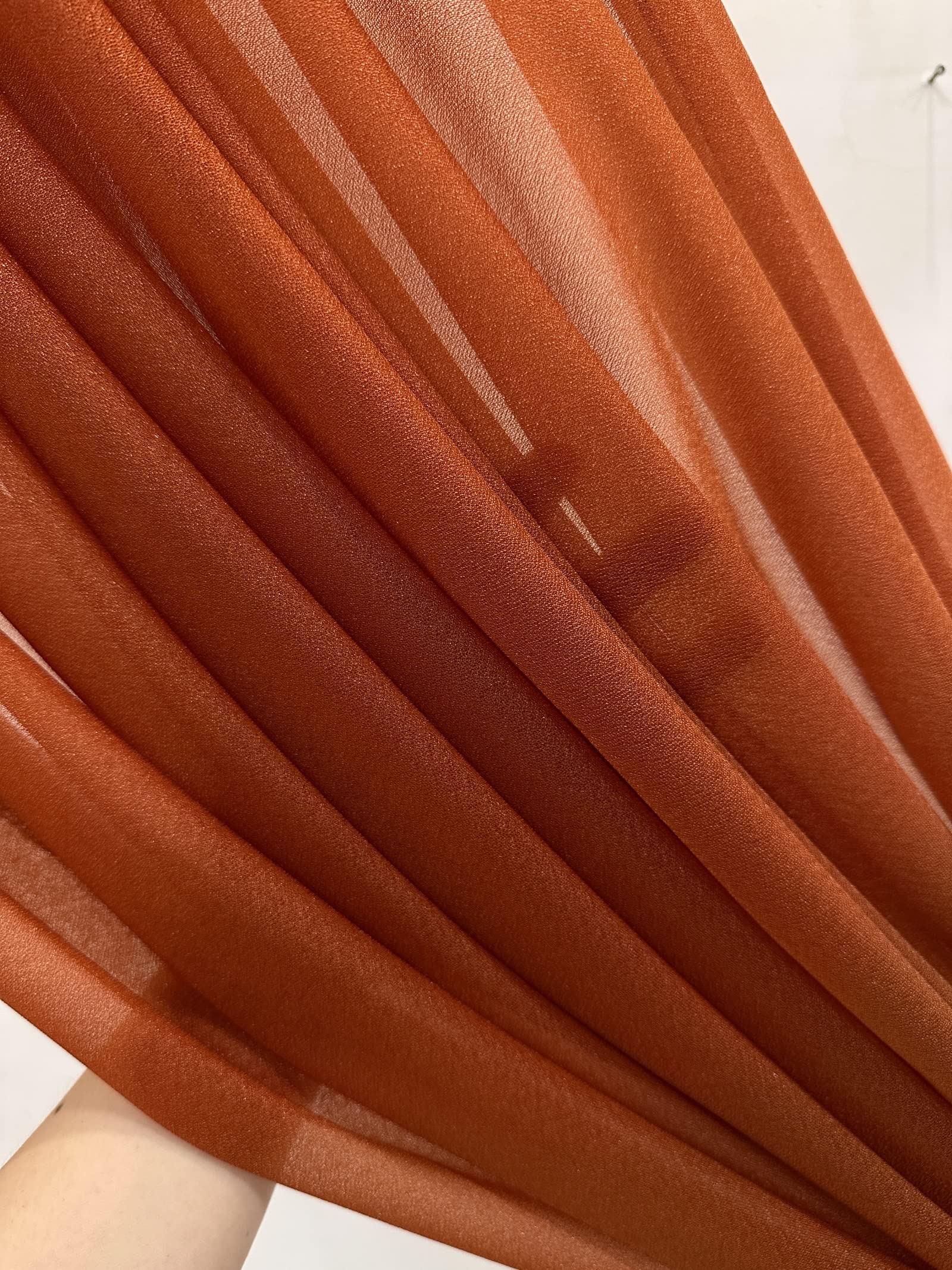 Wedding Arch Drapes Draping Fabric 1 Panel 20ft Terracotta Wedding Drapes 30x240 inch Terracotta Curtains for Wedding Ceremony Wedding Drapery White Drapes for Backdrop Birthday Party