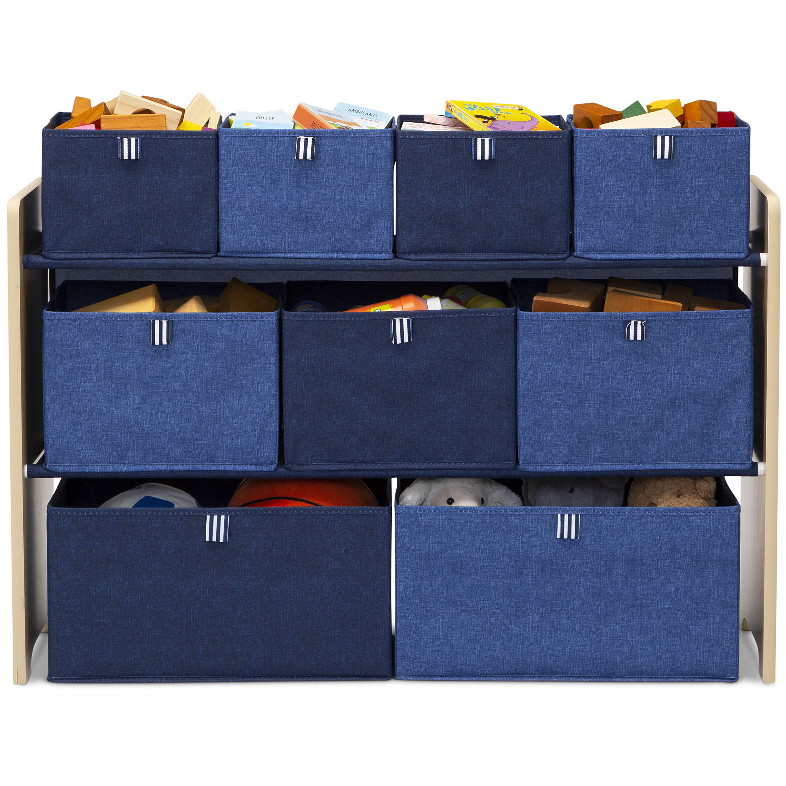 GAP GapKids Deluxe Toy Organizer - Greenguard Gold Certified, Navy/Natural