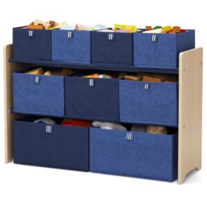 GAP GapKids Deluxe Toy Organizer - Greenguard Gold Certified, Navy/Natural