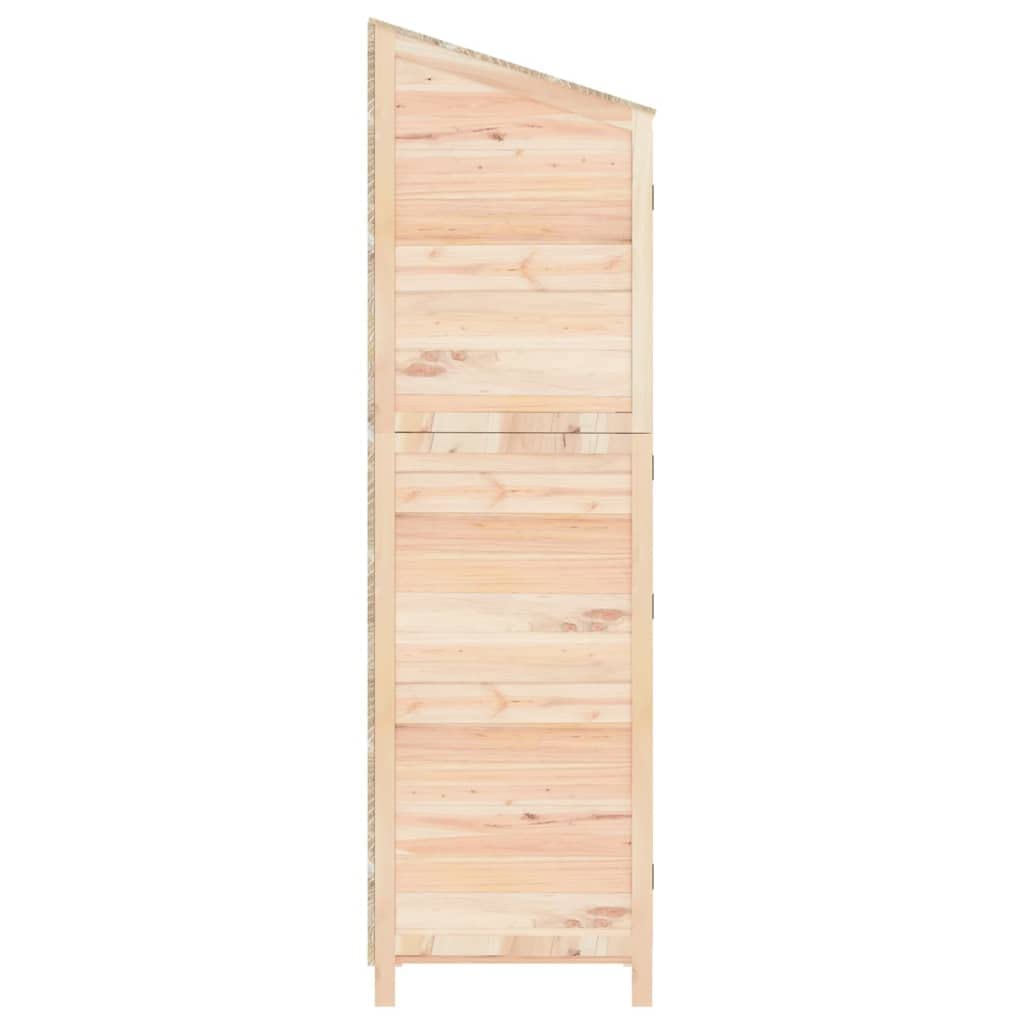 loibinfen Wooden Garden Storage Shed, Solid Wood Fir Outdoor Storage Cabinet, Garden Wood Tool Shed, Outside Wooden Shed Organizer for Yard, Patio, Deck and Porch, 40.2"x20.5"x68.7"