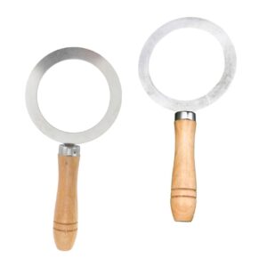 showeroro 2pcs milk tea baking rings espresso stainless steel coffee cup espresso tool baking cup rim ramekin cup tool seal ring gasket cup rim cover gasket for cup rim baking cup ring