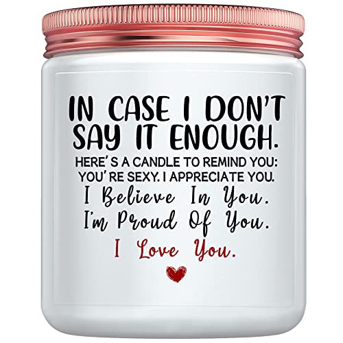 Gifts for Her Girlfriend Anniversary I Love You Gifts for Him Birthday Mothers Father's Day Christmas Valentine's Day Gifts for Wife from Husband Boyfriend Romantic Engagement Candle