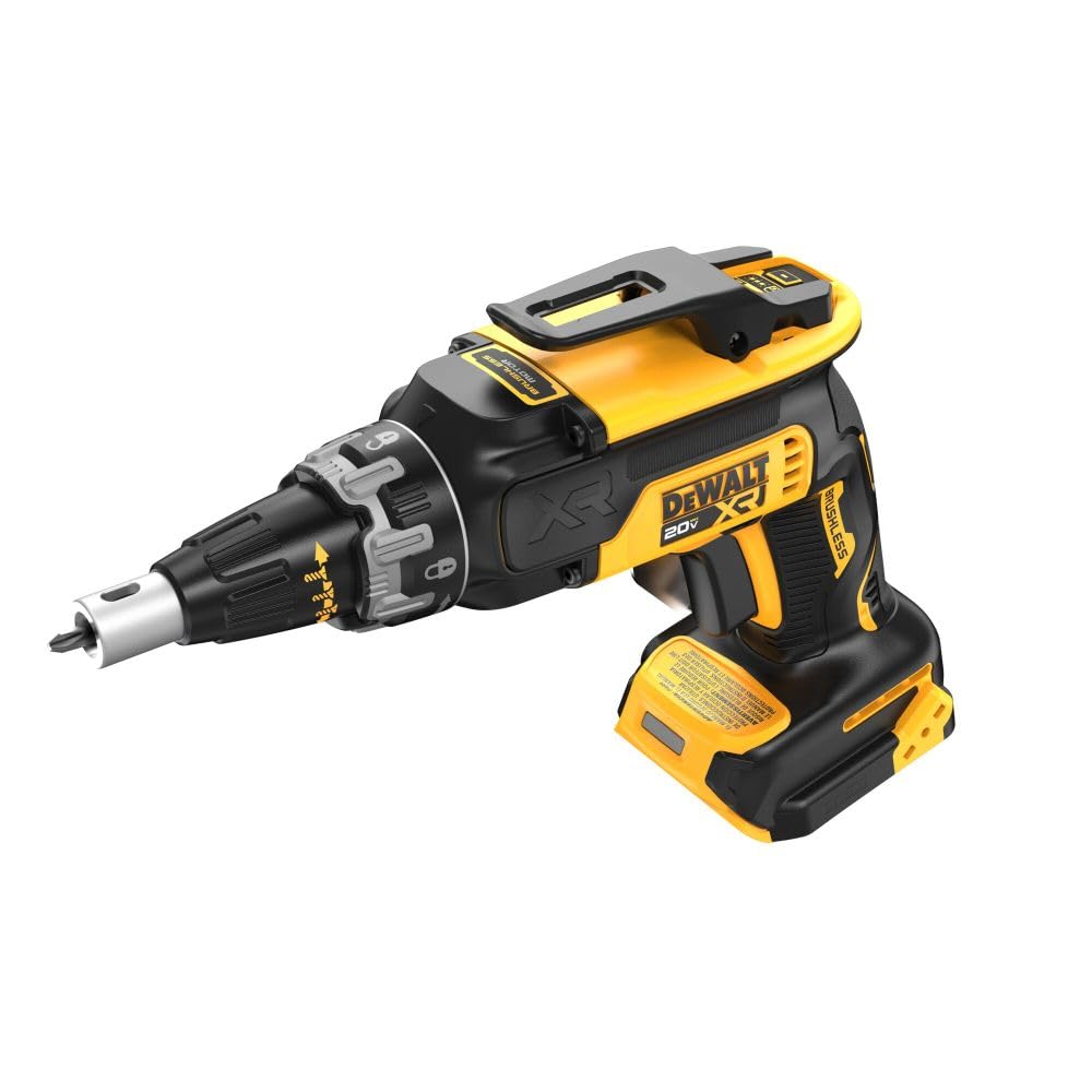 DEWALT 20V MAX XR Brushless Drywall Screw Gun and Cut-Out Tool Combo Kit with 2 Batteries and Charger Included (DCK265D2)