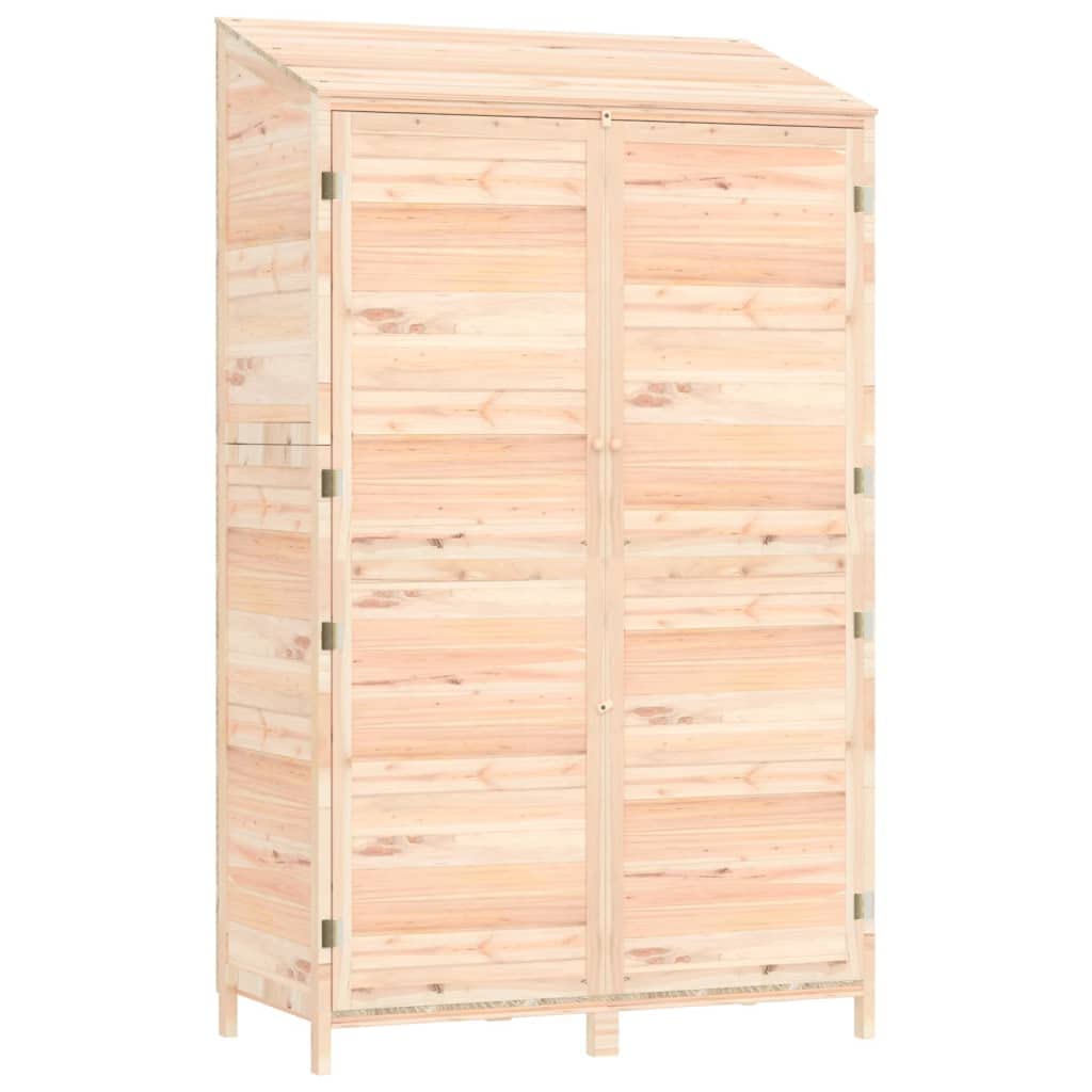 loibinfen Wooden Garden Storage Shed, Solid Wood Fir Outdoor Storage Cabinet, Garden Wood Tool Shed, Outside Wooden Shed Organizer for Yard, Patio, Deck and Porch, 40.2"x20.5"x68.7"