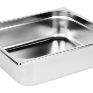 Soro Essentials- Two-Third Size 4" Deep Stainless Steel Anti-Jamming Steam Table Pan 24 Gauge- Chafer Food Pan Stackable Anti-Jam Steam Pan for Hotel Restaurant Supplies Party Buffet Event Catering