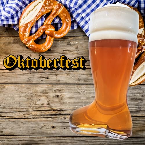 Das Boot Glass Beer Mug 2.5 Liter - Bachelor party, Beer Octoberfest - HUGE Fits 6 beers - Christmas Beer Drinker Gift