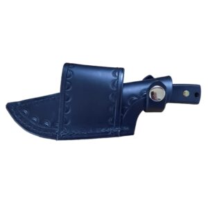 Custom Cross Draw Leather Knife Sheath for Schrade Old-Timer Sharp Finger Style Knife 1520T or 1520TG. Black