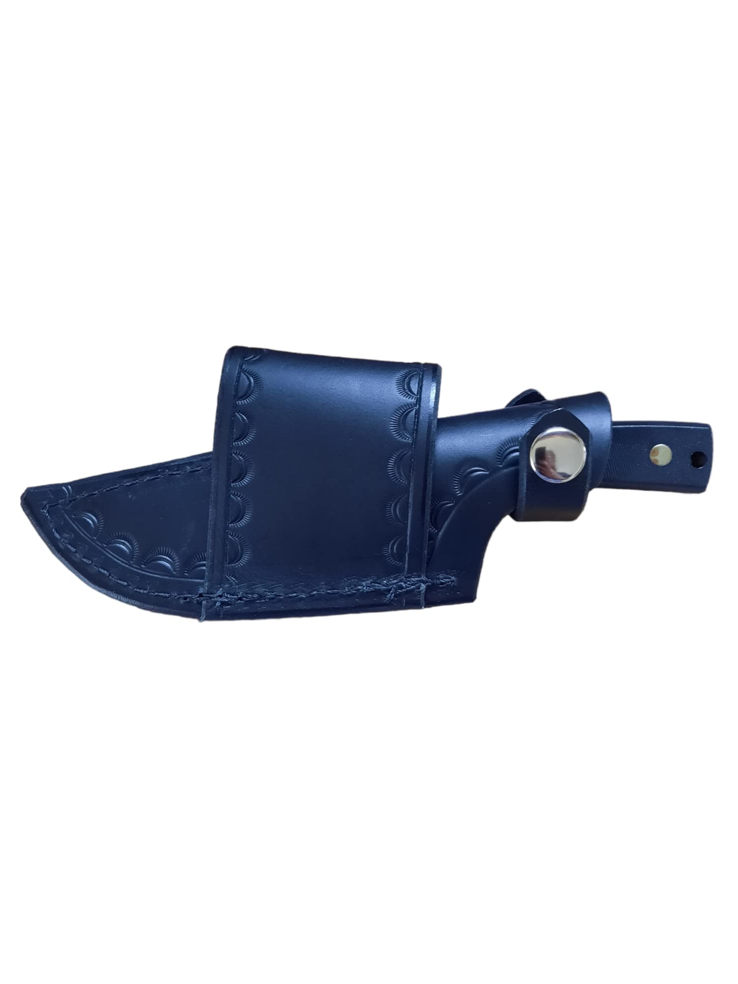 Custom Cross Draw Leather Knife Sheath for Schrade Old-Timer Sharp Finger Style Knife 1520T or 1520TG. Black