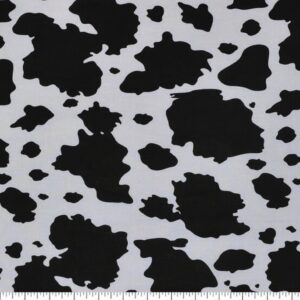 Cow Print Novelty Cotton Fabric Precut - One Yard