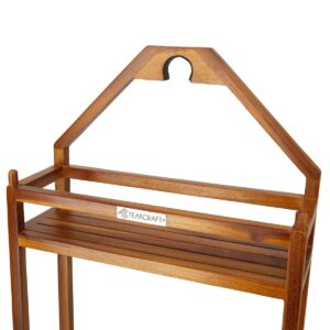 Teakcraft The Teak Shower Caddy Striped Modern Contemporary