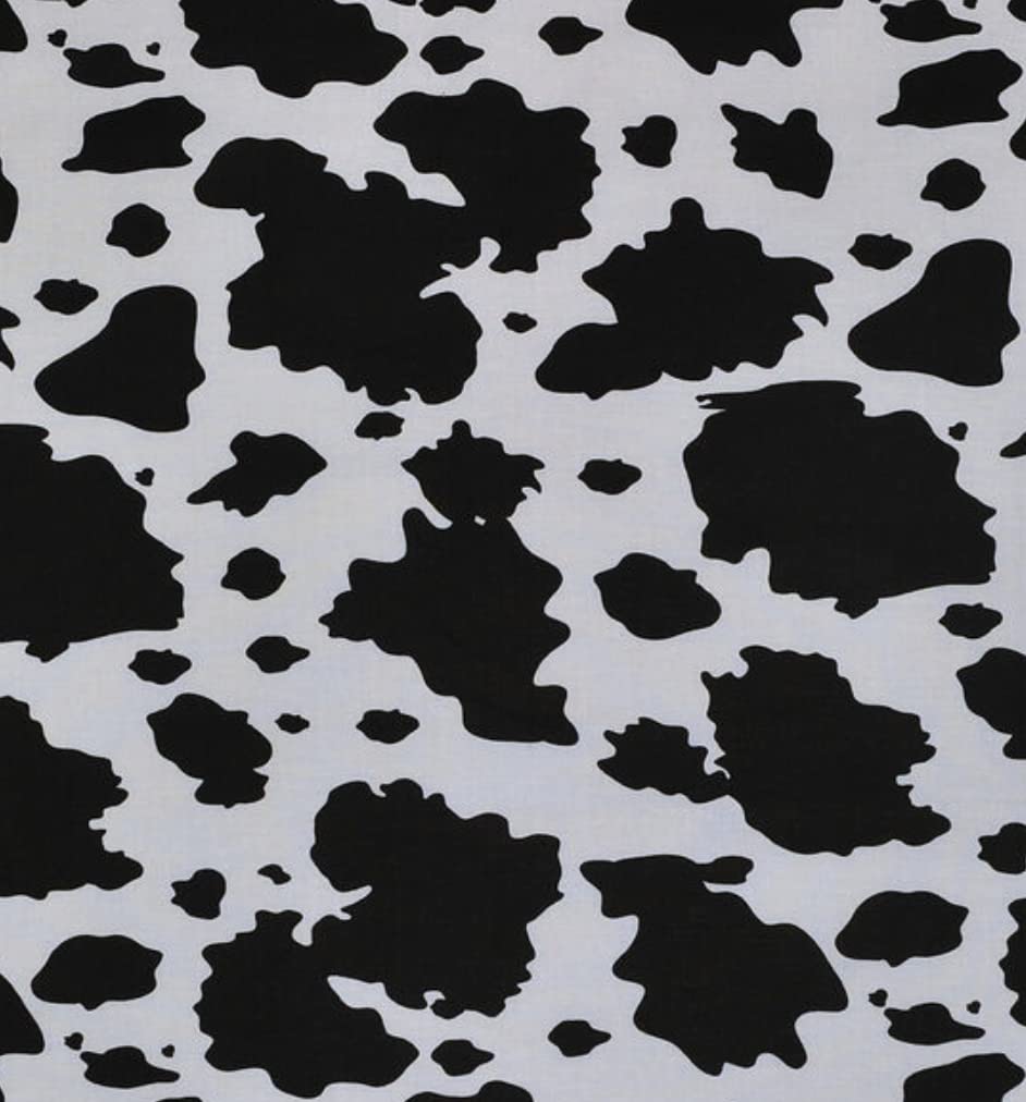 Cow Print Novelty Cotton Fabric Precut - One Yard