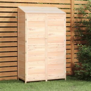 loibinfen wooden garden storage shed, solid wood fir outdoor storage cabinet, garden wood tool shed, outside wooden shed organizer for yard, patio, deck and porch, 40.2"x20.5"x68.7"