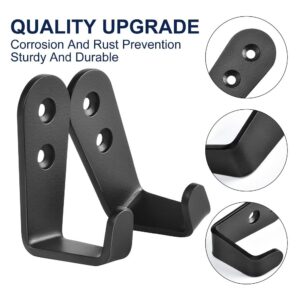 8 Pcs Wall Mounted Hooks,Black Round Head Hook Made of Heavy Metal Fit for Hanging Coat Luggage Key,Usually Used in Garage Bathroom Kitchen Restaurant Outdoor (Black-8Pcs)