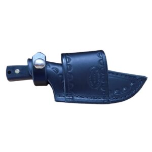 Custom Cross Draw Leather Knife Sheath for Schrade Old-Timer Sharp Finger Style Knife 1520T or 1520TG. Black