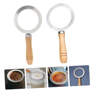 SHOWERORO 2pcs Milk Tea Baking Rings Espresso Stainless Steel Coffee Cup Espresso Tool Baking Cup Rim Ramekin Cup Tool Seal Ring Gasket Cup Rim Cover Gasket for Cup Rim Baking Cup Ring