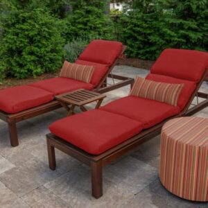 Naturesroom Sunbrella Patio Chaise Cushions - 22" W x 74" L x 3.5" T, Outdoor Chaise Lounge Cushion with Comfort, Style & Durability Designed for Outdoor Living - Made in The USA