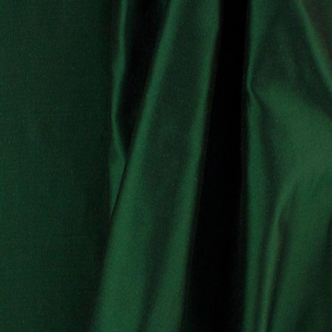 Fashion Fabrics LLC Solid Taffeta Fabric - Hunter Green - Sold by The Yard 58"/60" Width