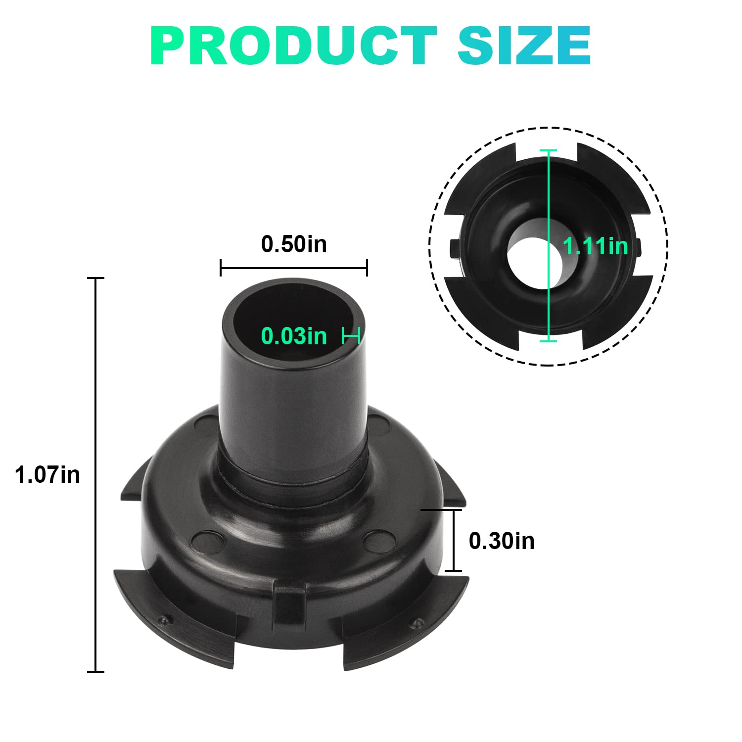 TNITRIB 4223 Drain Spud for Aprilaire 600 humidifier Nipple Funnel Fit Models: 500 & 600