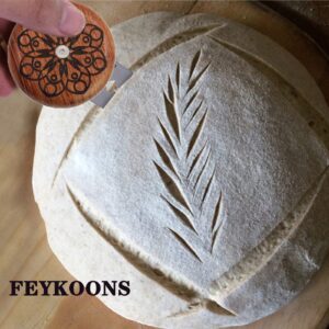 FEYKOONS UFO Bread Lame Cutter for Homemade Sourdough Bread Bakers, Cutting Bread Scoring Knife Razor Cutter Slashing Tool, Great Gift for Artisan Bread and Baguette Makers (Circle)