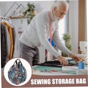 ULDIGI Sewing Tool Storage Multitools Embroidery Tools Hand Bag Storage Organizer Cross Projects Storage Sewing Storage Organizer Handheld Embroidery Bag Wool Bag Embroidery Supply Travel