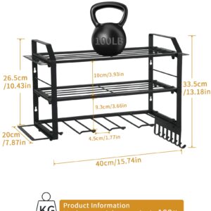 Affogato Power Tool Organizer, 3 Layers Drill Holder Wall Mount, Power Tool Organizer Wall Mount, Power Tool Holder Garage Tool Rack with 4 Side Tool Rack