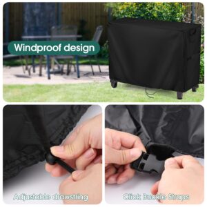 Jungda Prep Table Cover for 52 Inch Keter Unity XL Portable Outdoor Table and Storage Cabinet,Outdoor Bar Table Cover Waterproof Heavy Duty Patio Grill Table Cover