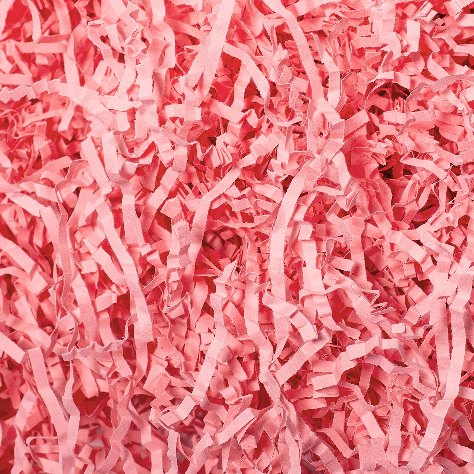 Mcfleet 2 LB Crinkle Cut Paper Shred Filler Light Pink Crinkle Paper Shredded Paper for Gift Box - Gift Basket Filler - Gift Box Stuffing for Valentine's Day Holiday Packaging Wrapping