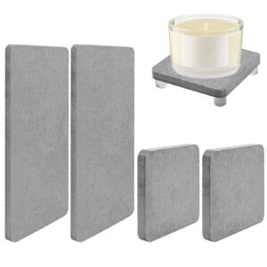 4 pack water absorbent diatomite coasters, instant dry sink organizer water absorbing stone tray diatomaceous earth soap dish toothbrush holder stone drying mat for bathroom kitchen sink countertop