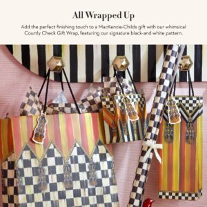 MACKENZIE-CHILDS 2-Pack Courtly Check Gift Wrap, Checkered Wrapping Paper, 60" Long