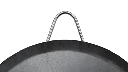 Comales Para Tortillas Grande Para Estufas for Tortillas y Quesadilla Carbon Steel Heavy Duty Metal Handle (11.5 Inch)