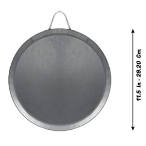 Comales Para Tortillas Grande Para Estufas for Tortillas y Quesadilla Carbon Steel Heavy Duty Metal Handle (11.5 Inch)