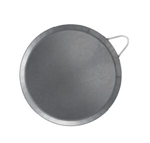 comales para tortillas grande para estufas for tortillas y quesadilla carbon steel heavy duty metal handle (11.5 inch)