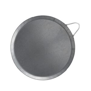 Comales Para Tortillas Grande Para Estufas for Tortillas y Quesadilla Carbon Steel Heavy Duty Metal Handle (11.5 Inch)