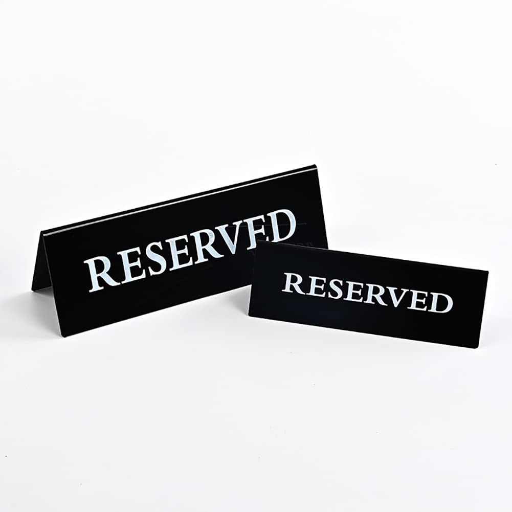 UUYYEO 6 Pcs Reserved Table Signs Wedding Seating Signs Table Tent Signs Restaurant Table Cards Party Table Placecards Table Setting Cards