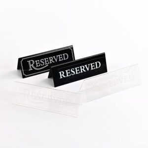 UUYYEO 6 Pcs Reserved Table Signs Wedding Seating Signs Table Tent Signs Restaurant Table Cards Party Table Placecards Table Setting Cards