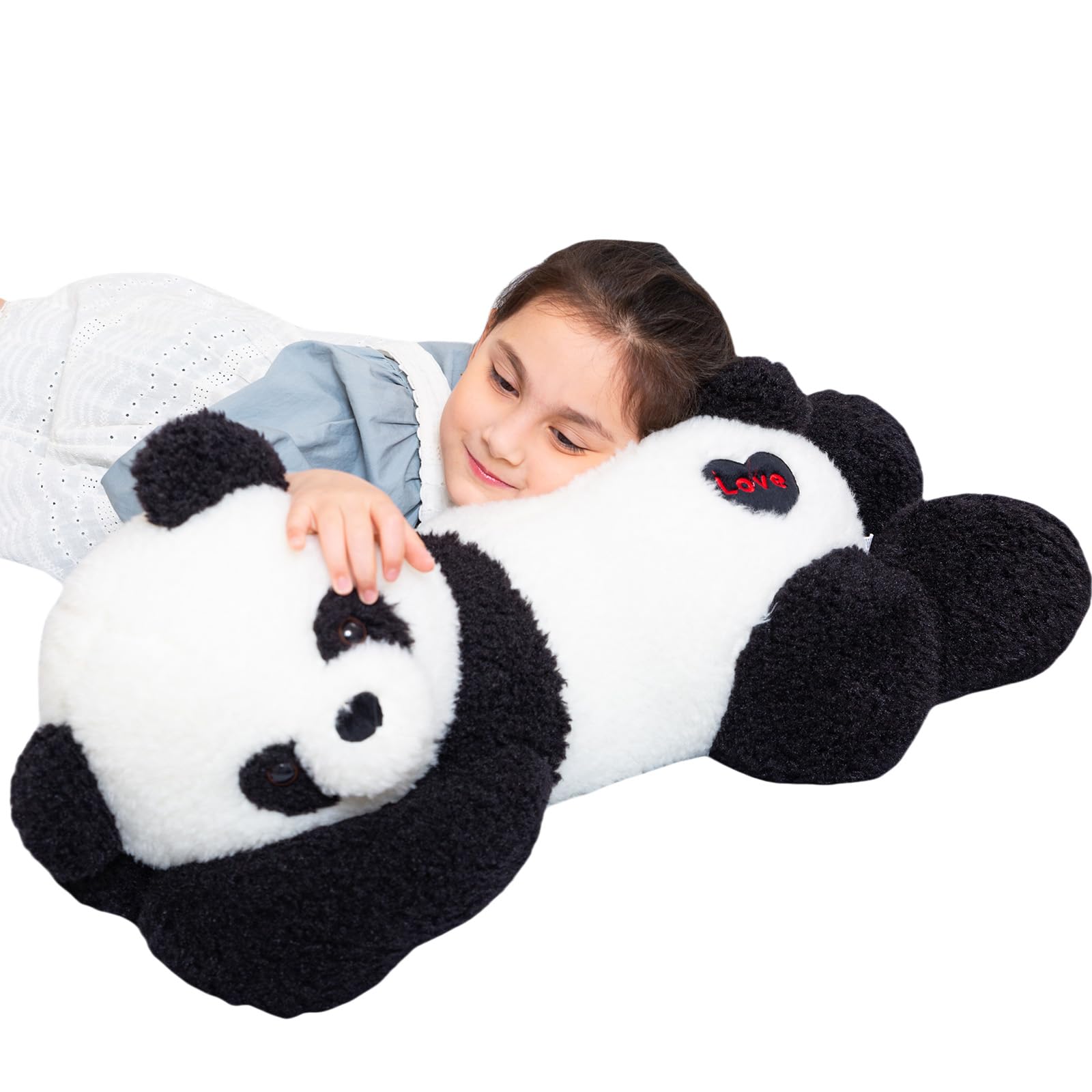 Somao Giant Panda Bear Stuffed Animal Plush Toy Cute Large Panda Soft Hugging Pillow for Kids Girlfriend Sleeping Cushion Gift (80cm/31.4inch) …