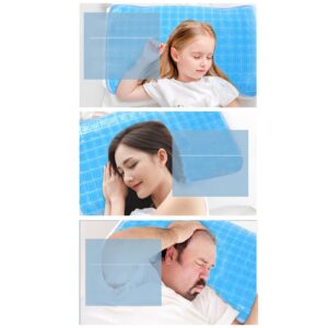 Gel Pillow Cooling Mat Cooling Gel Pad for Bed Pillow Summer Cushion Soft Flexible Foldable Pillow Mat for Sleeping