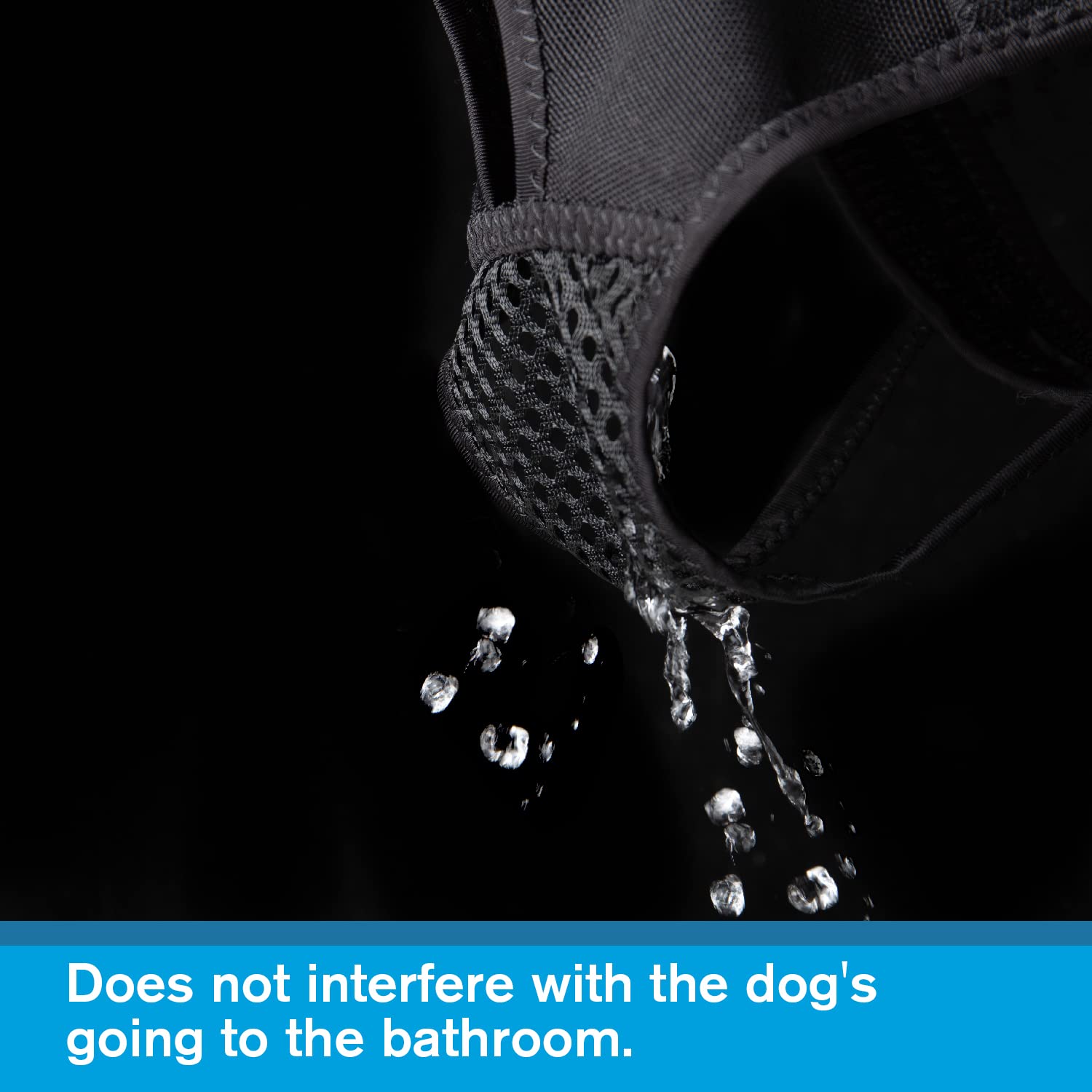 yrenoer Dog Panties for Dogs in Heat, Reusable Female Dog Pants to Prevent Cross-Tailing. Washable Dog Underwear to Protect Female Dogs from Male Dogs (L, Black)