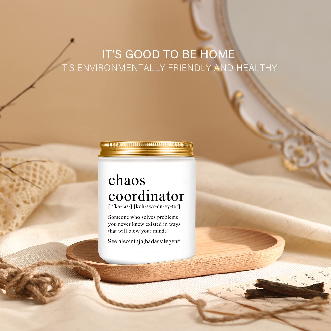 Chaos Coordinator Gifts, Gifts for Women, Unique Boss Lady Gifts for Women,Her,Mom, Friends,Coworker,Manager,Teacher,Boss, Birthday Gifts for Women - Thank You Gifts for Women,Lavender Candles