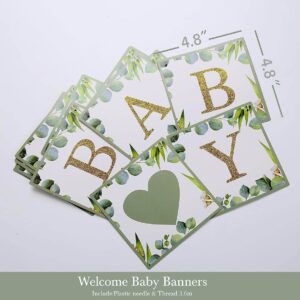 luckylibra Welcome Baby Banners Baby Shower Decorations