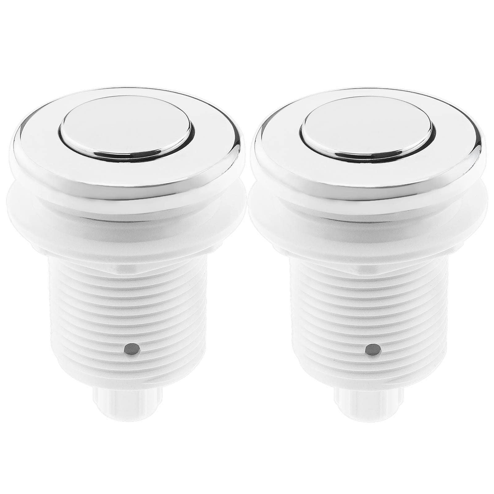 Create idea 2PCS 32mm Push Button Switch Garbage Disposer Air Switch Compatible with Garbage Processor Massage Bathtub Children's Toys White