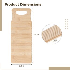 Wooden Washboard for Hand Washing Clothes, 15.7 x 5.9 x0.7’’ Anti-slip Laundry Cleaning Board for Hand Washing Scrubboard, Old Fashion Scrub Board Washing Board(40 * 15 * 1.8cm)