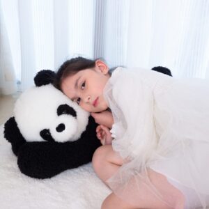 Somao Giant Panda Bear Stuffed Animal Plush Toy Cute Large Panda Soft Hugging Pillow for Kids Girlfriend Sleeping Cushion Gift (80cm/31.4inch) …