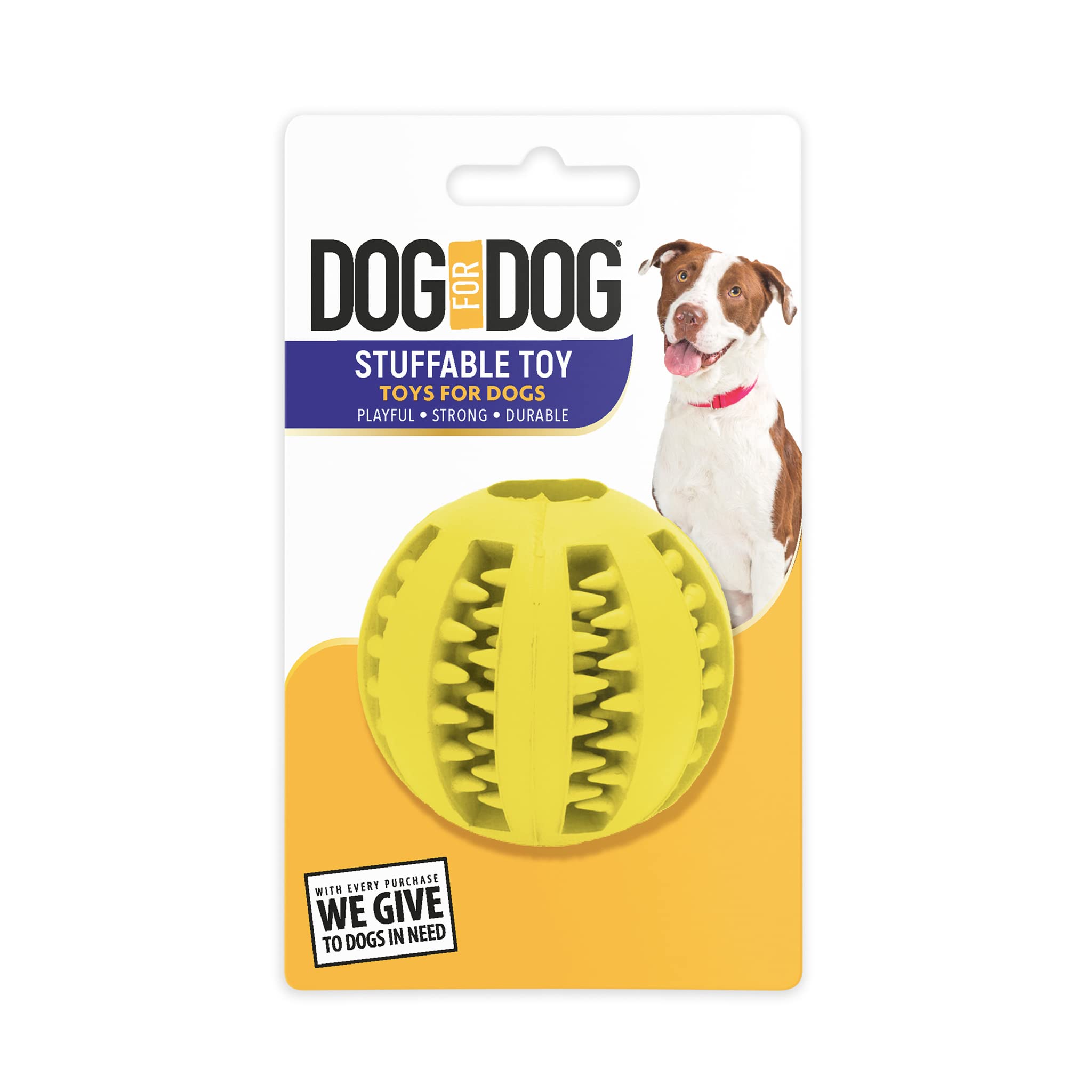 Stuffable Dog Ball Toy - Dog Chew Ball | Interactive Dog Balls for Aggressive Chewers | Dog Balls & Chew Toys for Teething | Dog Ball Chew Toy | Blue