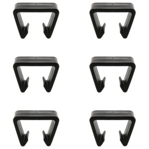 dgzzi 6pcs outdoor furniture clips patio sofa clips black plastic chair fasteners connect outdoor couch patio furniture inner width 1.69"