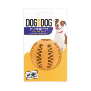 Stuffable Dog Ball Toy - Dog Chew Ball | Interactive Dog Balls for Aggressive Chewers | Dog Balls & Chew Toys for Teething | Dog Ball Chew Toy | Blue