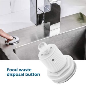 Create idea 2PCS 32mm Push Button Switch Garbage Disposer Air Switch Compatible with Garbage Processor Massage Bathtub Children's Toys White