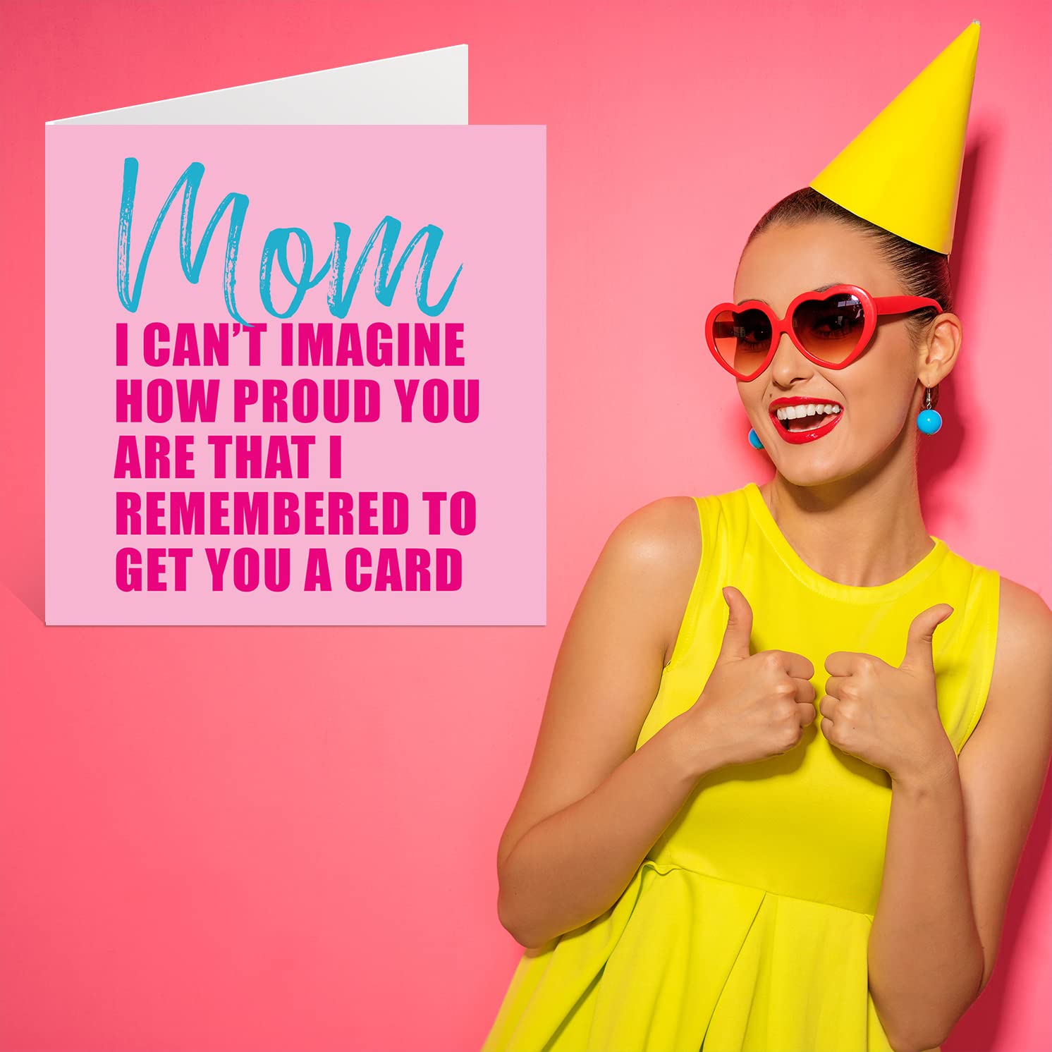 Stuff4 Funny Birthday Card for Mom - I Remembered - Rude Birthday Card for Mom Birthday Cards Gifts, 5.7 x 5.7 Inch Joke Humor Mother's Day Greeting Cards for Mama Mam Mum Mommy Mammy Mummy