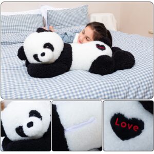 Somao Giant Panda Bear Stuffed Animal Plush Toy Cute Large Panda Soft Hugging Pillow for Kids Girlfriend Sleeping Cushion Gift (80cm/31.4inch) …