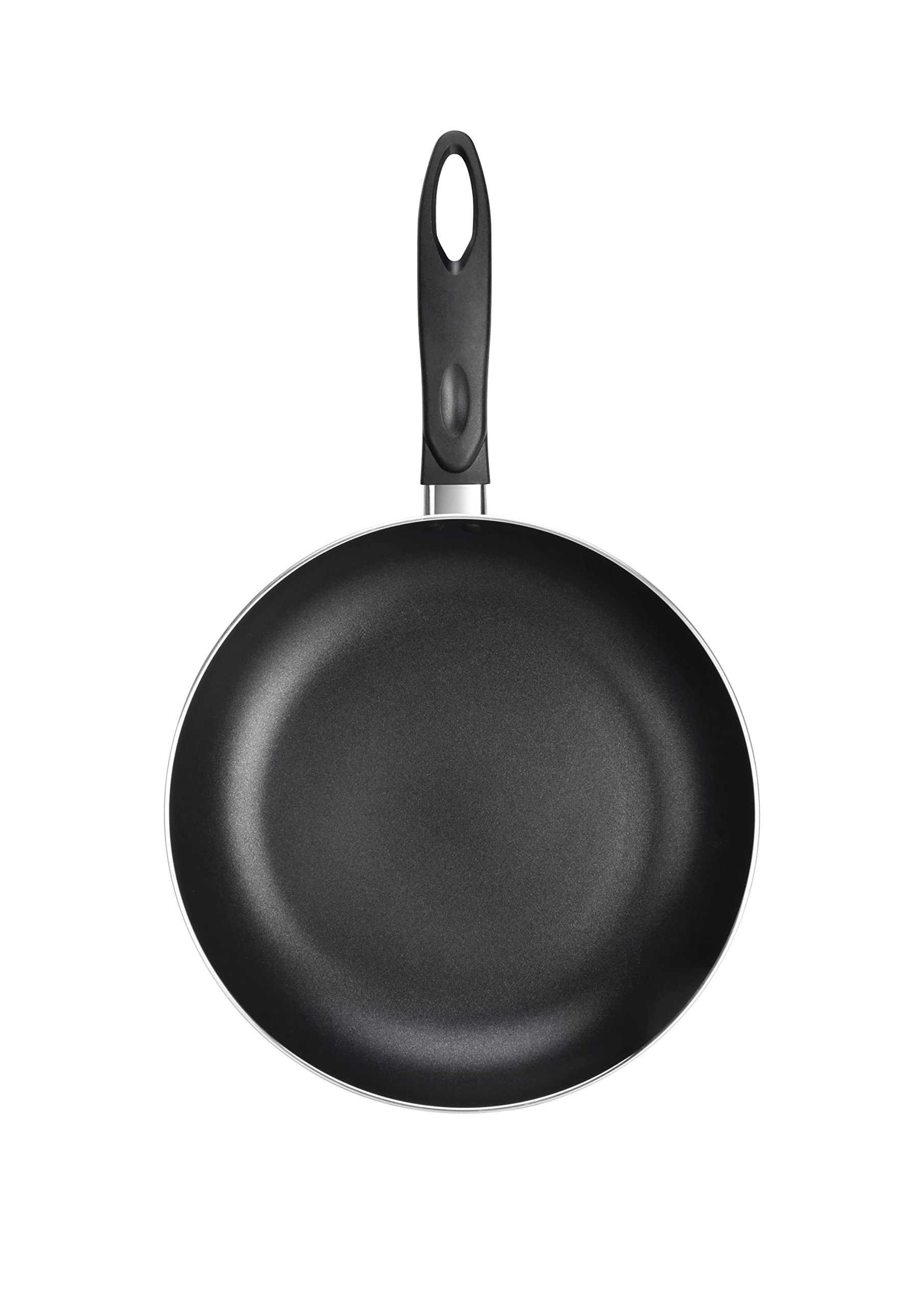 NutriChef Black Small Frying Pan - 8 inch Professional Nonstick Skillet Kitchenware, Top-Grade Aluminum Alloy, Stain-Resistant Saucepan, Effectively Distributes & Retains Heat for Even Cooking